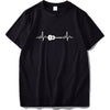 Guitar Heartbeat T-shirt - Lay Down Guitar / EU Size S - { shop_name }} - Review