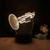 Trumpet 3D Flash Night Light