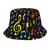 Colorful Music Note Bucket Hat