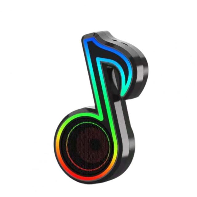 Portable Music Notes RGB Light Speaker