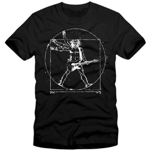 Da Vinci Rock Music Guitar Shirt - Artistic Pod