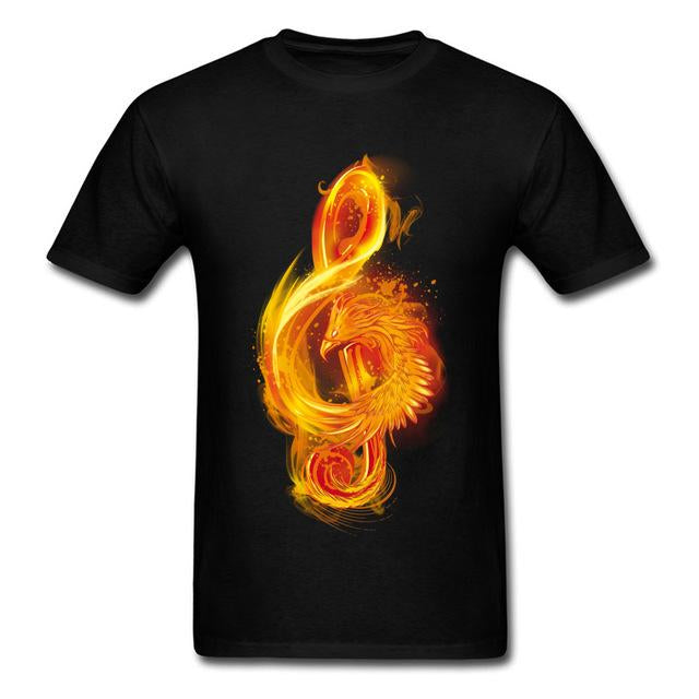 Music Reborn Phoenix Note T-shirt