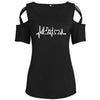 Heartbeat Music Note Off Shoulder Top