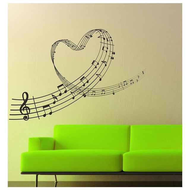 Love Heart Music Wall Art