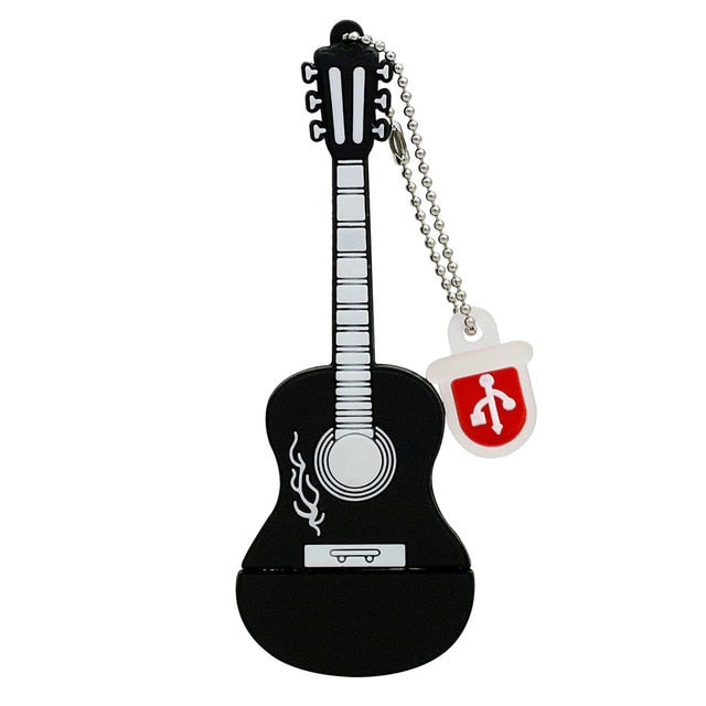 Silicone Guitar USB Flash Drive