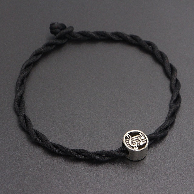 Tiny Music Notes Bead Bracelet