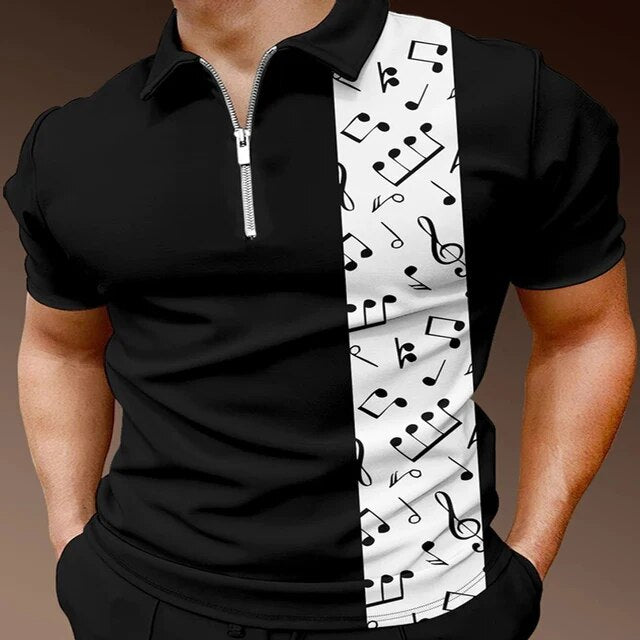 Music Note Short Sleeve Shirt