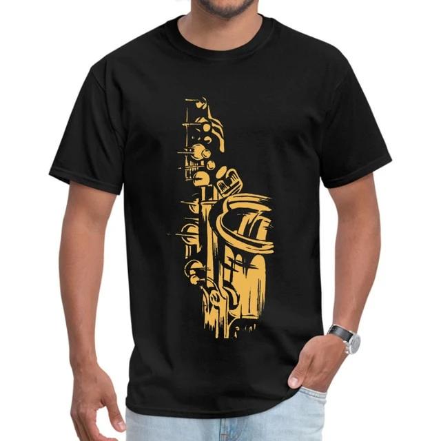 Round Collar Saxophone T-shirt