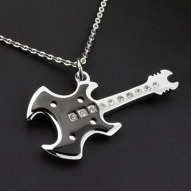 Cool Design Guitar Necklace