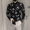 Music Notes B&W Men's Shirt