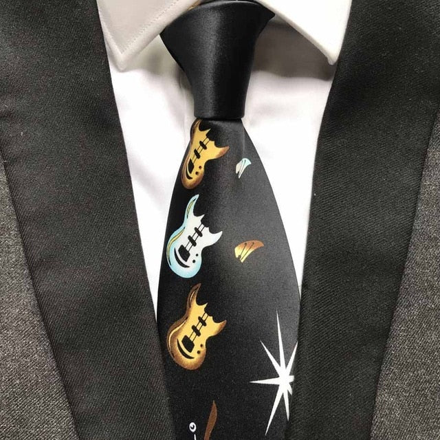 Music Guitar Necktie