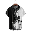 Music Note Button-Up Shirt