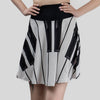 Piano Key Knee-Length Skirt