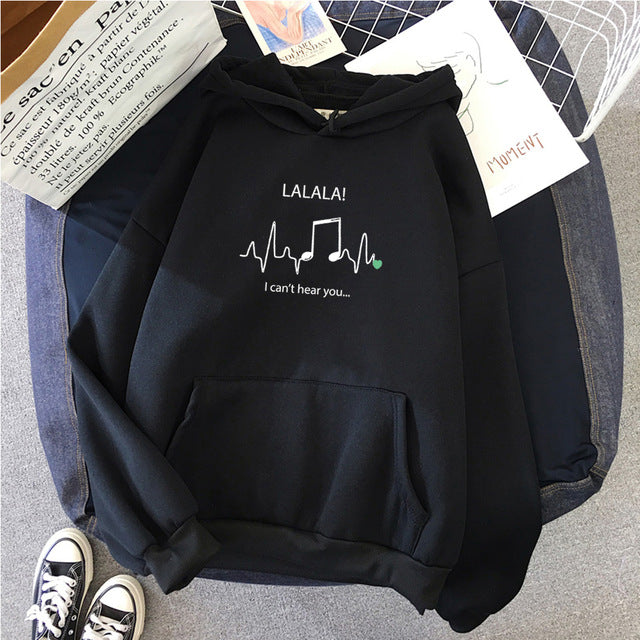 LALALA Music Notes Hoodie
