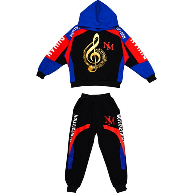 Music Notes Long Sleeves Clothing Set