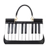 Piano Key Leather Handbag