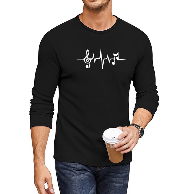 Music Note Pulse Long T-Shirt