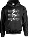 Music Note Sheet Pullover Hoodie