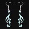 Free - Treble Clef Music Earrings