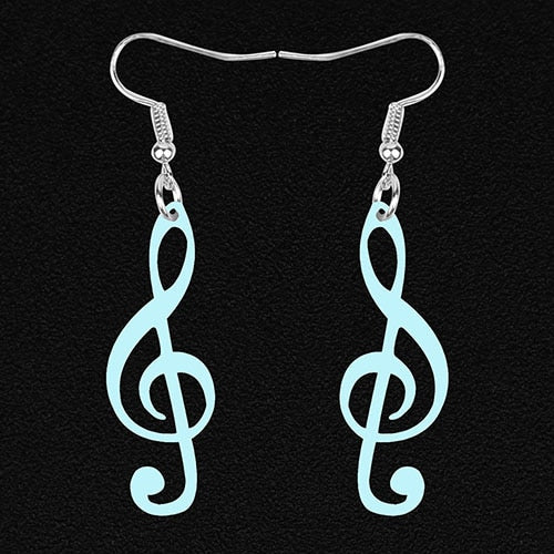 Free - Treble Clef Music Earrings