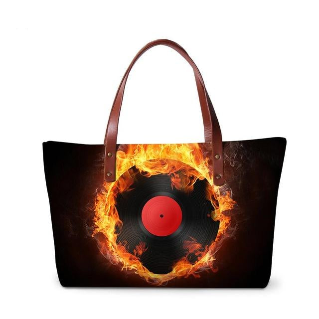Fire Vinyl Record Handbag
