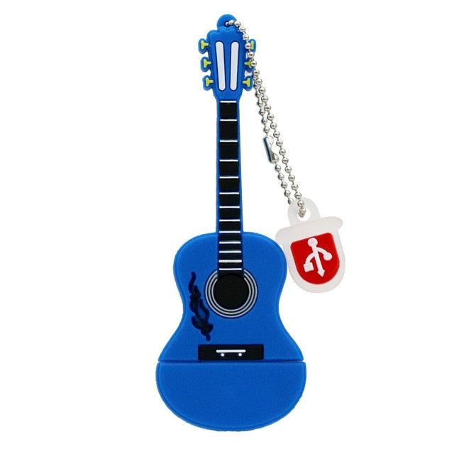 Silicone Guitar USB Flash Drive