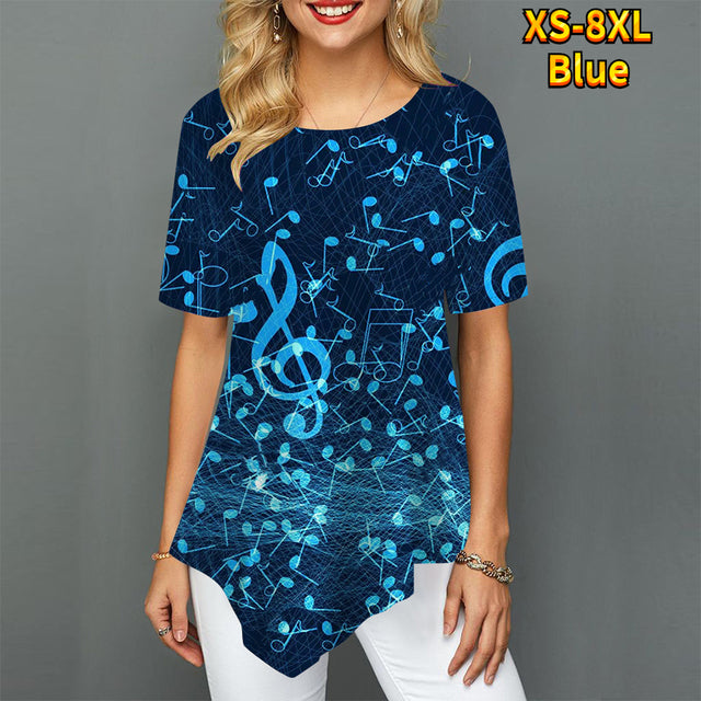 Musical Notes Loose T-shirt