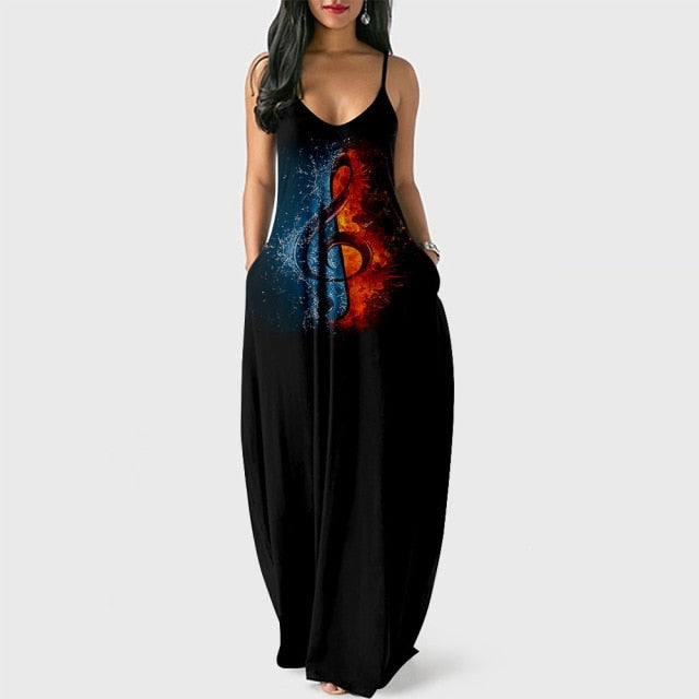 Music Notes Sling Dress