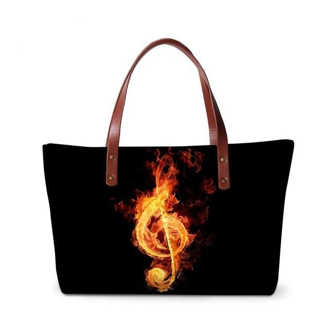 Fire Vinyl Record Handbag