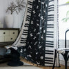 Piano Music Notes Curtain