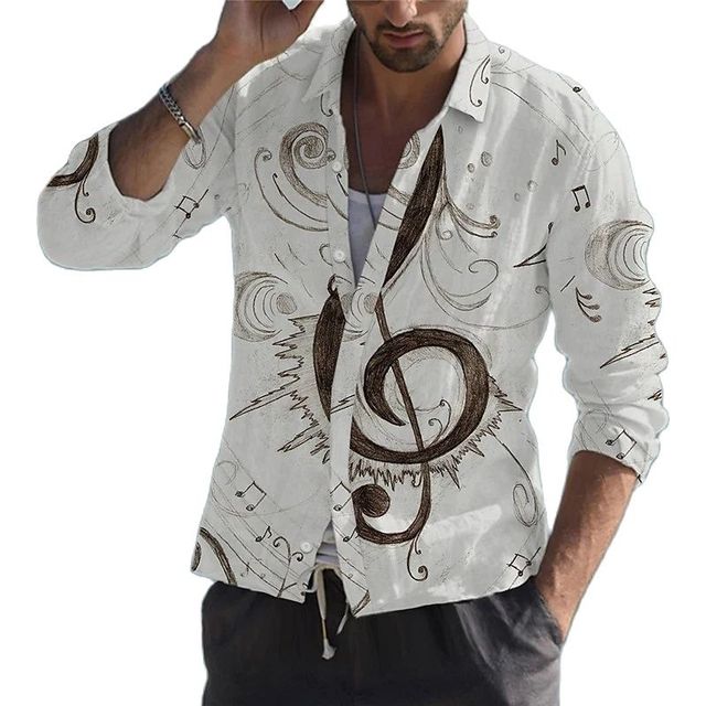 Music Note Hawaiian Shirt