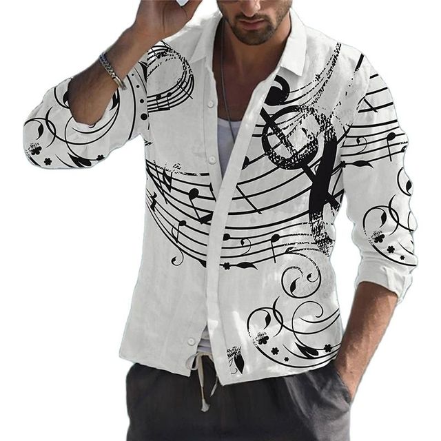 Music Note Hawaiian Shirt