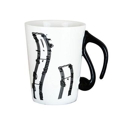 Creative Musical Note Ceramic Mug With Lid - Artistic Pod Review