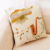 Musical Instrument Beige Pillowcase