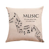 Music Printed Cushion Cover