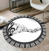 Piano Music Note Round Carpet