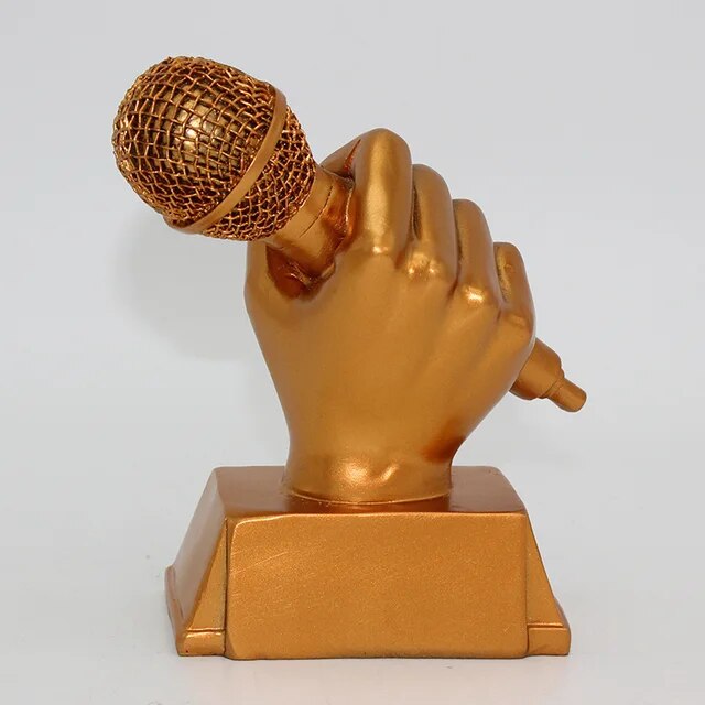 Microphone Music Award Trophy