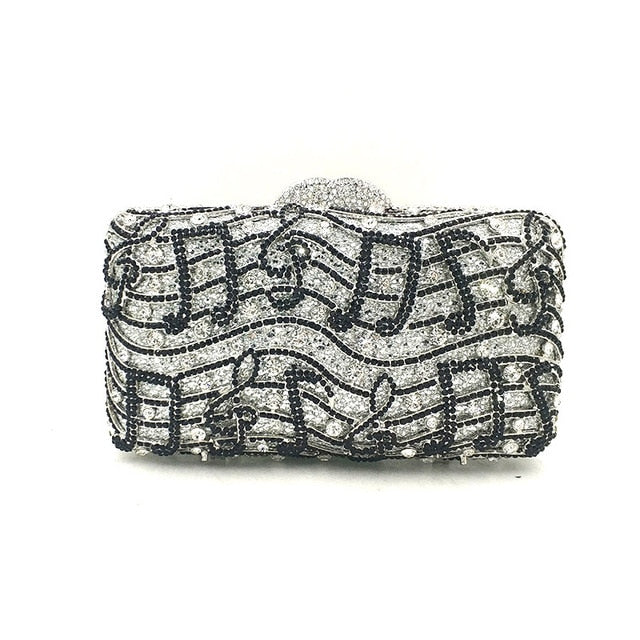 Music Notes Crystal Purse