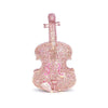 Elegant Violin Crystal Clutch Bag