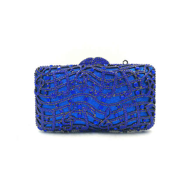 Music Notes Crystal Purse