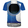 3D Guitar T-shirt/Hoodie - Blue / T-shirt / XXS - { shop_name }} - Review