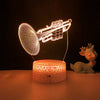Trumpet 3D Flash Night Light