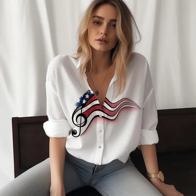 Trendy Music Note Shirt