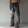 Music Note Cotton Line Pants