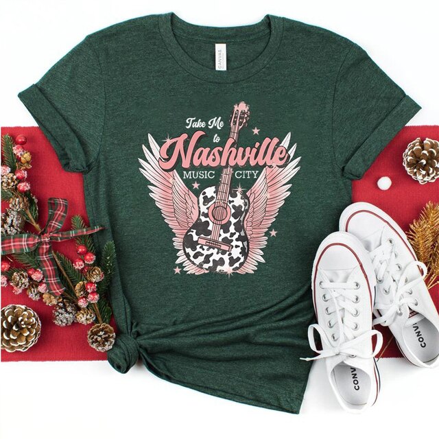 Nashville Music Vintage Style T-shirt