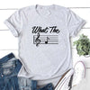 What The F Music Notes T-Shirt