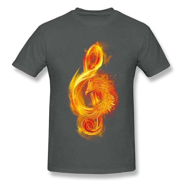 Music Reborn Phoenix Note T-shirt