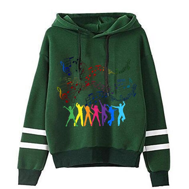 Zumba Music Note Casual Hoodie