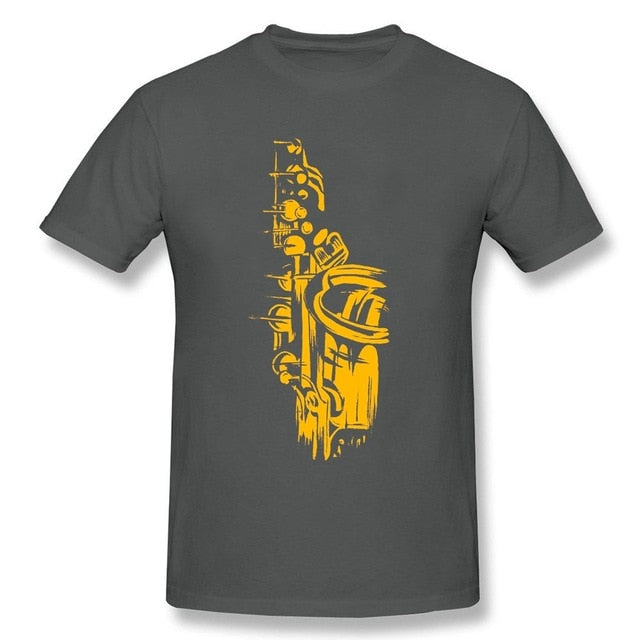 Saxophone Graphic Crew T-shirt