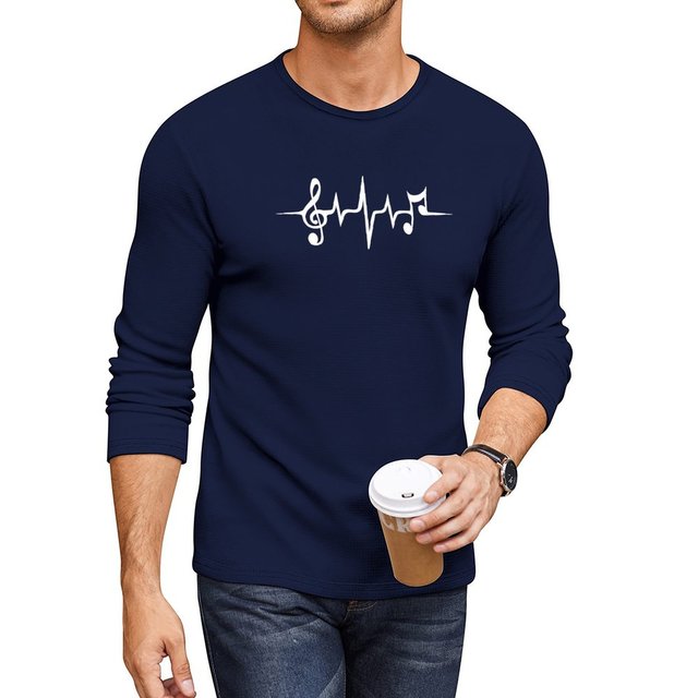 Music Note Pulse Long T-Shirt